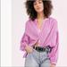 Free People Tops | $128 Nwt Free People | Anthropologie Barbicore Maddison Top Women’s Pink Blouse | Color: Pink/Purple | Size: S