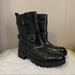 Nine West Shoes | Nine West Lug Sole Black Boots Moto Boots | Color: Black | Size: 8.5