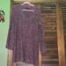 American Eagle Outfitters Dresses | American Eagle Sweater Dress | Color: Cream/Purple | Size: L