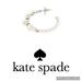 Kate Spade Jewelry | Kate Spade Faux Pearl & Cubic Zirconia Hoop Earrings New Without Tags Silver | Color: Silver/White | Size: Os