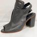 Anthropologie Shoes | Anthropologie Peep Toe Boots | Color: Gray | Size: 9