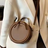 Zara Bags | Brand New Women Round Pu Leather Crossbody Bag | Color: Brown | Size: Os