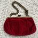 J. Crew Bags | Dark Red Velvet / Burgundy Clutch - Vintage Jcrew | Color: Red | Size: Os