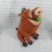 Disney Toys | Disney Lion King Pumba Talking Burping Warthog Plush Stuffed Animal Grub Works | Color: Brown/Green | Size: Osg