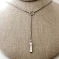 Gucci Jewelry | Euc Gucci Lariat 18k White Gold Necklace | Color: Silver | Size: Os