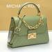 Michael Kors Bags | Michael Kors Serena Small Top Handle Flap Shoulder Crossbody Bag Light Sage | Color: Gold/Green | Size: Small