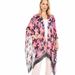 Kate Spade Accessories | Kate Spade New York Island Floral Ruana Scarf Swim Cover Up Multifunction New | Color: Black/Pink | Size: Os