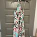 Jessica Simpson Dresses | Jessica Simpson Floral Maxi Dress - Size 14 | Color: Blue/Pink | Size: 14