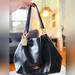 Coach Bags | Coach Hallie Shoulded Bag In Pebbled Black | Color: Black/Gold | Size: Os