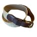 Coach Accessories | Coach Leather Canvas Woven Belt Brass Buckle Small | Color: Brown/Tan | Size: Os