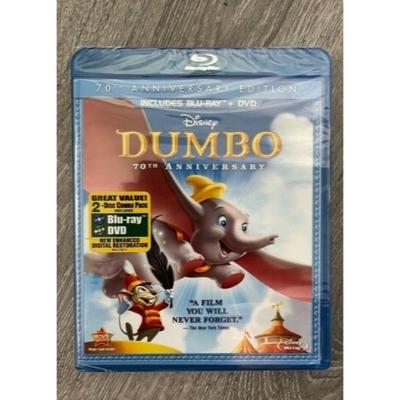 Disney Media | Dumbo Blu-Ray + Dvd 2-Disc 70th Anniversary Edition New Sealeddumbo | Color: Blue | Size: Os