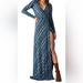 Free People Dresses | Free People Phoebe Long Sleeve Wrap Dress | Color: Blue | Size: M