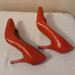 Nine West Shoes | Nine West Garisono Red Leather Heels Size 8m | Color: Red | Size: 8
