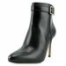 Coach Shoes | Coach Black Calf Leather Ankle Boots W/ Gold Buckle Detail Size 8m | Color: Black | Size: 8