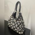 Coach Bags | Coach Madison Op Art Signature Maggie Shoulder Bag 21125 Handbag Purse | Color: Black/Silver | Size: Os