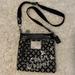 Coach Bags | Coach Poppy Swingpack Black Gray Crossbody Adjust Strap Zipper Bag Purse Op Art | Color: Black/Gray | Size: Os