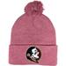 Nike Accessories | Florida State Seminoles 3d Pvc 12 In Knit Pom-Pom Top Beanie- Heather Cardinal | Color: Black | Size: Os