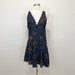Free People Dresses | Intimately Free People Slip My Mind Mini Trapeze Dress Navy Blue Floral Small | Color: Blue | Size: S
