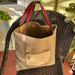 Gucci Bags | Authentic-Gucci - Tote Bag Tan Canvas Real Gucci | Color: Green/Red | Size: Os