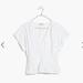 Madewell Tops | Madewell V-Neck Smocked-Waist Top In Square Jacquard In Eyelet White | Color: Cream/White | Size: Xs