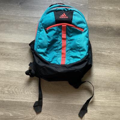 Adidas Bags | Adidas Backpack Youth Hiking School Black Aqua Pink | Color: Black/Pink | Size: Os