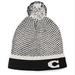 Coach Accessories | Coach Colorblocked Knit Hat With Pom Pom, Black & White | Color: Black/White | Size: Os
