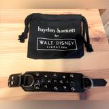 Disney Jewelry | Disney X Hayden-Harnett Black Leather Studded Bracelet Fantasia Alchemist Cuff | Color: Black | Size: Os