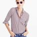 J. Crew Tops | J. Crew Club Collar Burgundy Gingham Boy Shirt | Color: Red/White | Size: 6