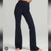 Nike Pants & Jumpsuits | Euc- Nike- Yoga Pants- Straight Flare- Medium- Navy Blue | Color: Black/Blue | Size: M