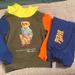 Polo By Ralph Lauren Matching Sets | Kids Ralph Lauren Polo Bear Sweatshirt And Sweatpants Set Size 6 | Color: Blue/Yellow | Size: 6b