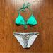 American Eagle Outfitters Swim | Bikini Set: Tribal Mismatch Edition | Color: Black/Blue | Size: S (Read Description)