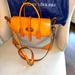 Dooney & Bourke Bags | Dooney & Bourke Elisa Gray Pebble Leather Brown Leather Satchel Handbag Purse | Color: Gray | Size: Os