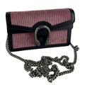 Gucci Bags | Gucci Women's Wallet Super Dionysus Detail Shoulder Bag Pink & Black Sz Mini | Color: Pink | Size: Mini