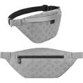 Louis Vuitton Bags | Louis Vuitton Embossed Leather Belt Bag Waist Bag Bum Bag Grey Silver | Color: Silver | Size: Os