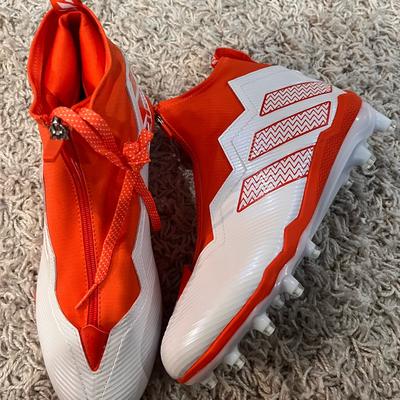 Adidas Shoes | Adidas Nasty 2.0 High Football Cleats | Color: Orange/White | Size: 11.5