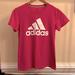 Adidas Tops | Adidas, Women’s Small/Petite, Pink Shirt. | Color: Pink/White | Size: Sp