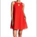 Anthropologie Dresses | Anthropologie Hope & Harlow Eyelet Swing Sleeveless Mini Dress W Pockets Sz: 6 | Color: Orange/Red | Size: 6