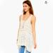 Free People Tops | Free People S Swing Voile Lace Trapeze Slip Top Flowy Tank Tunic Mini Dress | Color: Cream/Tan | Size: S