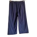 J. Crew Pants & Jumpsuits | J. Crew Cropped Wide Leg High Waisted Cotton Trouser Pants | Color: Blue | Size: 4