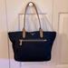 Michael Kors Bags | Michael Kors Kelsey Nylon Deep Navy Tote Bag. | Color: Blue/Tan | Size: Os