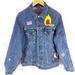 Levi's Jackets & Coats | Levi Strauss & Co Blue Denim & Abstract Custom Made Men's Biker Jacket "M" | Color: Blue | Size: M