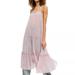 Free People Dresses | Free People Intimately Night Out Mesh Maxi Slip Dress Sheer Pink Xs New | Color: Pink/Red | Size: Xs