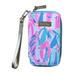 Lilly Pulitzer Bags | Lilly Pulitzer Tiki Palm Wristlet Wallet Multi Print Pink White Blue Green | Color: Blue/Pink | Size: Os