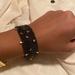 Anthropologie Jewelry | Anthropologie Mesh Bracelet With Gold Mini Charms | Color: Black/Gold | Size: Os