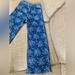 Zara Bottoms | Girls Zara Denim Jeans In Medium Blue Wash With Floral Print, Size 11-12 | Color: Blue | Size: 12g