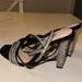 Zara Shoes | New Zara Sparkling Sandals | Color: Black/Silver | Size: 6