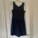 Lilly Pulitzer Dresses | Like New Lilly Pulitzer Navy Blue Dress, Size Large With Lace And Back Zipper | Color: Blue | Size: L