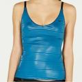 Nike Swim | Nike 6:1 Shine Striped Tankini Top & Hipster Bottoms Green Abyss Sizes Xs/S | Color: Black/Green | Size: Various