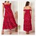 Anthropologie Dresses | Abel The Label By Anthropologie Purple/Red Floral Reign Maxi Xs Dress Nwt (D020) | Color: Purple/Red | Size: Xs