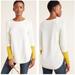 Anthropologie Sweaters | Anthropologie Rebekah Colorblock Tunic Sweater {Ee8} | Color: White/Yellow | Size: Mp